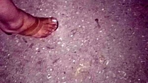 Perfect Candid Latina Prostitute Feet in Forest Heels Pt1 Slowmotion