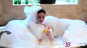 Petite 18+ emi fingers pink pussy shower strip compilation.