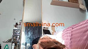 Busty Asian Yoga Teen Strips Teasing Her Petite Tits And Ass