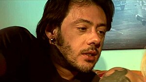 This busty horny slut begs for cock deep in her hairy wet pussy