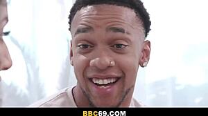 Wife's Bubble Butt Craves BBC DP Curiosity in MMF Interracial Ass-to-Mouth Threesome!