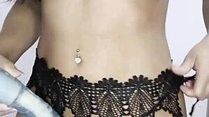 Novinha rides cock apartment movie creampie POV