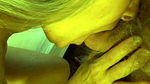 Naughty housewife gags deep on monster cock homemade.