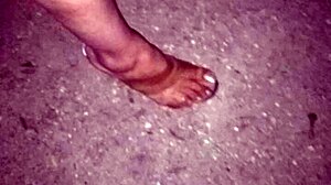 Perfect Candid Latina Prostitute Feet in Forest Heels Pt1 Slowmotion