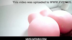 hey big tits hijab wife, why resist your horny husband in tokyo anymore??