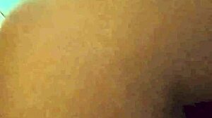 thick curvy latina homemade blowjob on huge cock with big natural tits