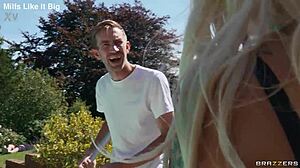 pool boy pushed to fuck chloe savage sideways by pool