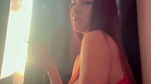 italian milf artemisia love smokes hot in solo big tits session