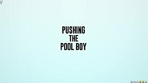 pool boy pushed to fuck chloe savage sideways by pool