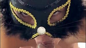 neighbor unloads hot cumshot all over my eager face