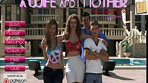 a blonde milf wife seduces stepson with big tits ass in homemade erotic game play