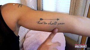 raven lane's wet twat masturbation on couch turns into toy play and cumshot fun