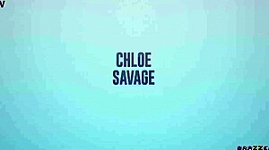 pool boy pushed to fuck chloe savage sideways by pool