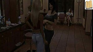 a blonde milf wife seduces stepson with big tits ass in homemade erotic game play