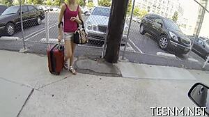 rough doggystyle pounding salacious tight cum-hole for euro teen maddy rose