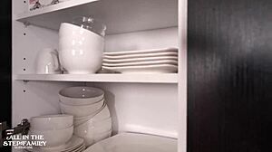 Step mom Kymber Leigh licks thick cock past frosting in intense family pounding session