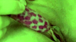 Brunette Milf Fingers Shaved Pussy In Black Stockings And Heels