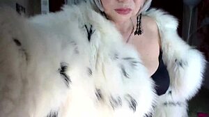damn this mature bitch rocks that fur coat while fucking hard