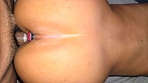 desperate single mom begs for quick anal cash fuck before son arrives home