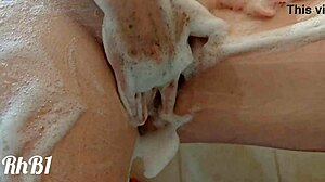 the redhead wife teases her young lover with juicy ass and natural tits before deeper play