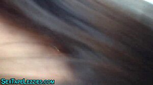 brunette teen babe fingers pussy then licks lesbo friend pov