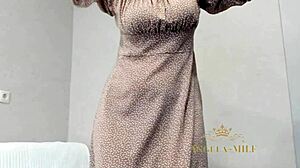 Amazing Milf's Huge Saggy Tits Big Nipples Juicy Hairy Pussy Under Dress