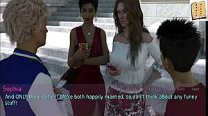 a blonde milf wife seduces stepson with big tits ass in homemade erotic game play