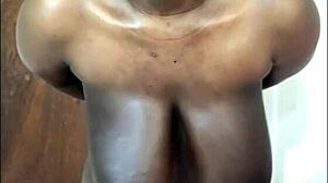 pregnant ebony girlfriend huge ass tits dildo play solo homemade softcore