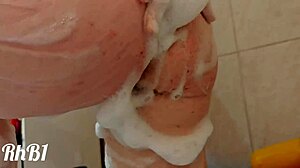 the redhead wife teases her young lover with juicy ass and natural tits before deeper play