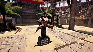 lara croft pussy grinds rock hard cock in 3d hentai game animation creampie