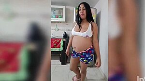 a quickie kitchen fuck with big titted colombian kelly