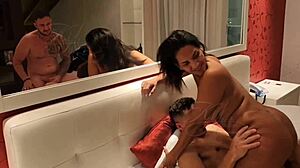 we jump from pool to bed fucking with dp swingers party