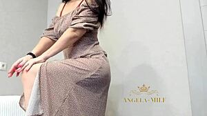 Amazing Milf's Huge Saggy Tits Big Nipples Juicy Hairy Pussy Under Dress