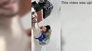 Colombian Maid's Big Natural Tits Bounce During House Fuck