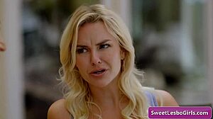 amazing lingerie lesbians skylar snow & melissa stratton grope tits 😍👅