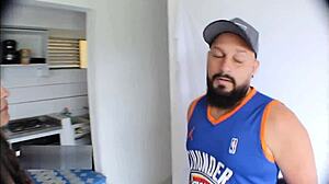 hot colombian milf mother-in-law fucks to revenge unfaithful girlfriend in homemade sex