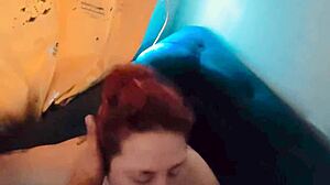 thick curvy latina homemade blowjob on huge cock with big natural tits