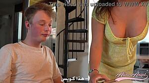 arabic milf alina angel fucked hard by best friend's young son dirty talk ass