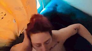 thick curvy latina homemade blowjob on huge cock with big natural tits