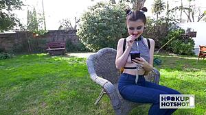 lil blonde hailey little slurps monster cock after rough pounding 😍💦🍆