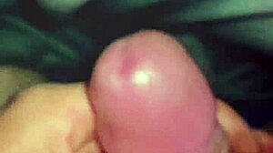 solo amateur demonstrates intense two finger cock jack off