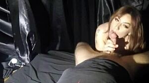 Scarlett's Creeper Van Anal Creampie on Glass Desk Ride