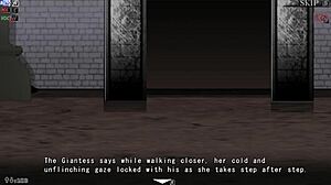 Feel my huge tall body crush you in this femdom facesitting defeat scene