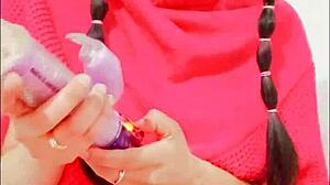 i couldn't stop watching playful blue's full squirt solo dildo play uncensored