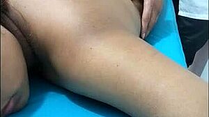 you are my slave whore: massage therapist oils and gropes my buttocks banquet