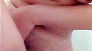 young babe showers tits waxed smooth hot