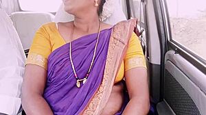 Indian maid dirty talks during intense car sex