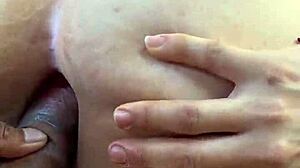 ella drops jeans for outdoor rough anal creampie culote