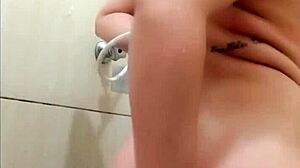 young babe showers tits waxed smooth hot