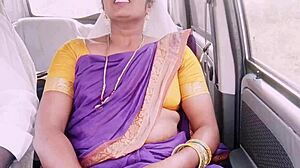 Indian maid dirty talks during intense car sex